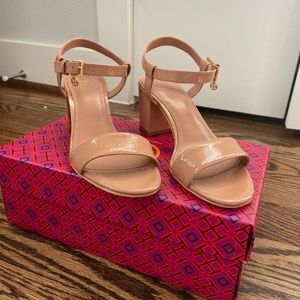 Tory Burch Laurel Ankle-Strap Heeled Sandal US 7.5